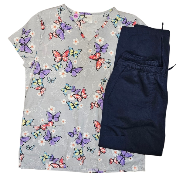 Butterflies Scrub Set - Picture 1 of 2